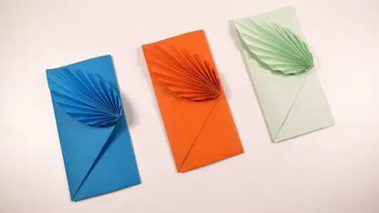 اموزش اوریگامی ساخت پاکت زیبا با کاغذ های رنگی