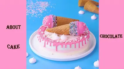 ایده های تزیین کیک با بستنی در یک نگاه