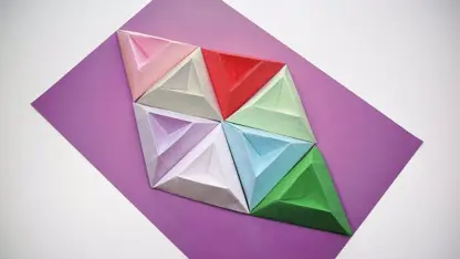 ایده های تزیین کاغذ های رنگی با اوریگامی در چند دقیقه