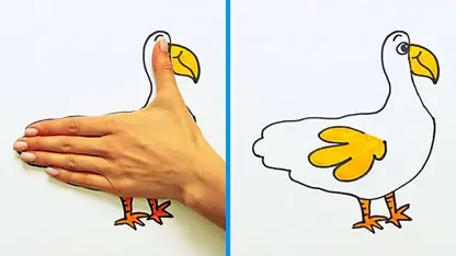 اموزش خلاقانه نقاشی با دست و انگشت مناسب برای یادگیری کودکان