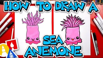 آموزش نقاشی به کودکان "شقایق دریایی" در چند دقیقه