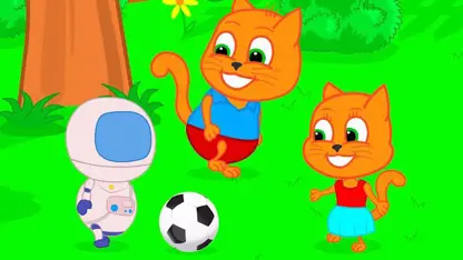 کارتون خانواده گربه با داستان - فوتبالیست بیگانه