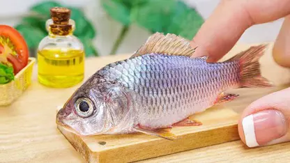 ترفند آشپزی مینیاتوری - طرز تهیه کاری ماهی تایلندی