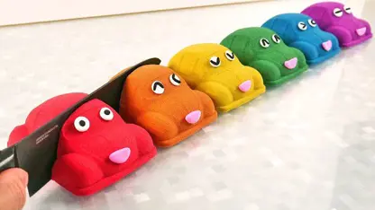 شن بازی کودکان ساخت ماشین های رنگی برای سرگرمی