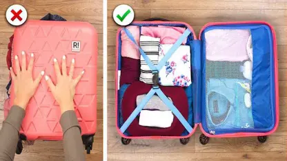 15 روش برای تا کردن لباس در چمدان که کمتر جا بگیرد