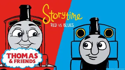 کارتون توماس و دوستان این داستان - آبی و قرمز