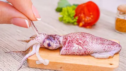 ترفند آشپزی مینیاتوری - طرز تهیه ماهی مرکب