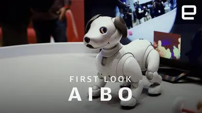 نمایش Aibo سگ رباتیک شرکت سونی