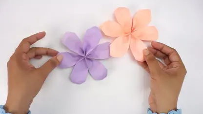 کاردستی برای کودکان - درست کردن گل با کاغذ