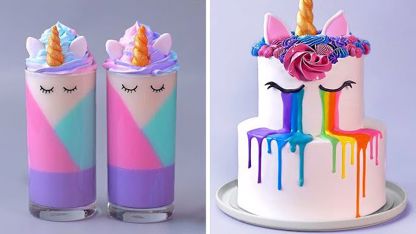 دستور تزیین کیک یونیکورن برای جشن های تولد
