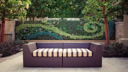 ایده هایی الهام بخش برای طراحی باغچه های عمودی و دیوار های سبز