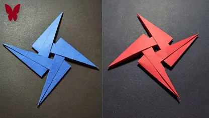آموزش اوریگامی - یک سلاح نینجا کاغذی برای سرگرمی