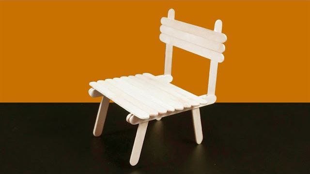یادگیری روش هایی برای ساخت صندلی با استفاده از چوب بستنی