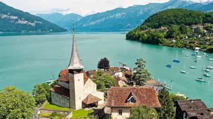 کلیپ گردشگری - اینترلاکن در سوئیس با کیفیت 4k