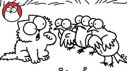 کارتون گربه سایمون با داستان" بچه گربه ها و پرنده ها "