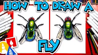 آموزش نقاشی به کودکان "مگس پرنده" در چند دقیقه