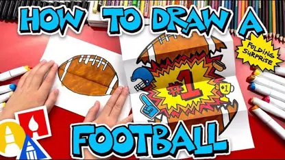 آموزش نقاشی به کودکان - سورپرایز تاشو فوتبال با رنگ آمیزی