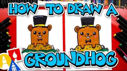 آموزش نقاشی به کودکان - موش خاکی و کلاهش با رنگ آمیزی