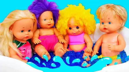 سرگرمی کودکانه این داستان - شستن عروسک های بچه