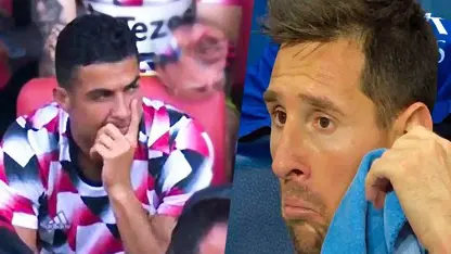 فوتبال صحنه هایی از کریستیانو رونالدو و لیونل مسی