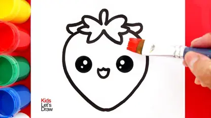 کودکان یک توت فرنگی کاوایی در یک نگاه