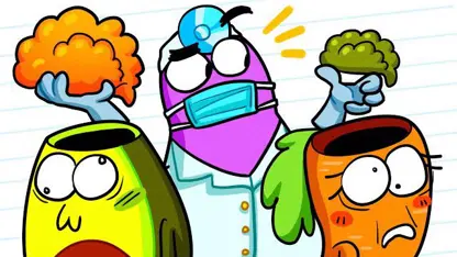 کارتون خانواده آواکادوو با داستان - تعویض بدن سبزیجات