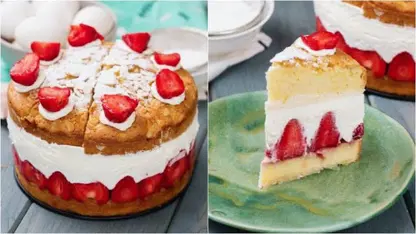 طرز تهیه کیک توت فرنگی برای تولد عزیرانتان