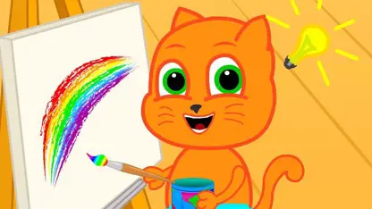 کارتون خانواده گربه این داستان - رنگ آمیزی سرگرم کننده