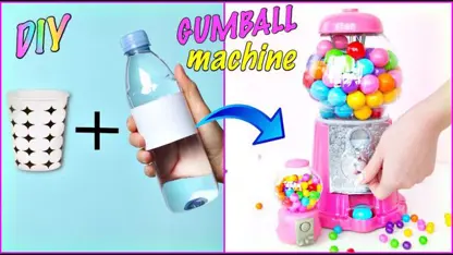 کاردستی دخترانه جدید - ماشین گومبال پلاستیکی