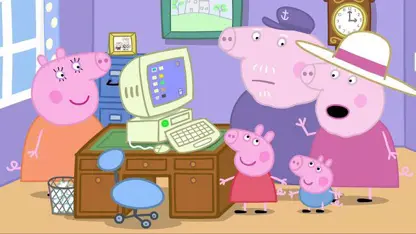 کارتون پپاپیگ این داستان - از کامپیوتر استفاده کند 🐷🖥