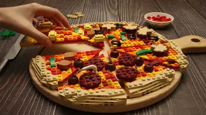 آشپزی با لگو - دستور العمل پیتزا لگو برای سرگرمی