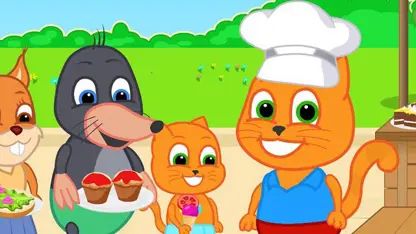 کارتون خانواده گربه با داستان - گربه سر آشپز