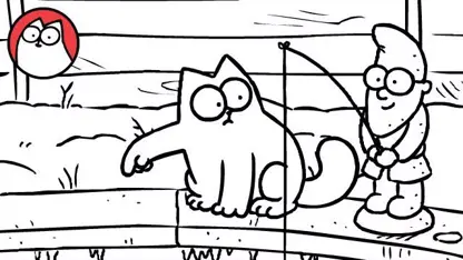 کارتون گربه سایمون این داستان "ماهیگیری"