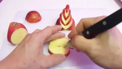 ایده های جدید میوه آرایی با سیب در چند دقیقه