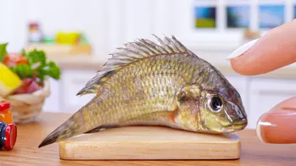 ترفند آشپزی مینیاتوری - طرز تهیه ماهی تازه