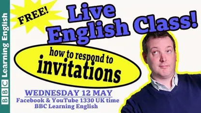 انگلیسی دعوت نامه و پاسخ دادن در یک ویدیو