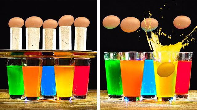 32 روش دیدنی از ازمایش‌های مختلف با تخم مرغ