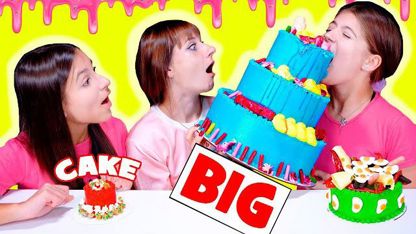 کلیپ اسمر فود لیلی بو - چالش تزیین کیک بزرگ و کوچک و متوسط