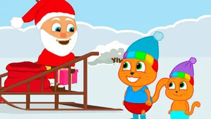 کارتون خانواده گربه اینداستان - هدایا بابانوئل