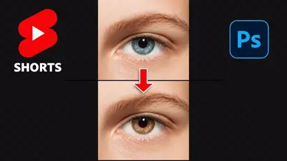 آموزش فتوشاپ آسان - تغییر رنگ چشم در فتوشاپ 👁️