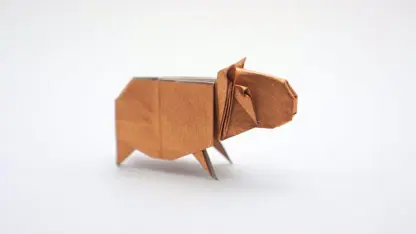 اموزش اوریگامی برای ساخت حیوان خوک