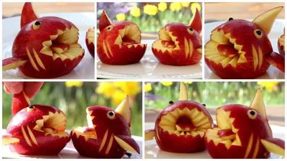ایده های تزیین سیب قرمز برای بچه ها در چند دقیقه