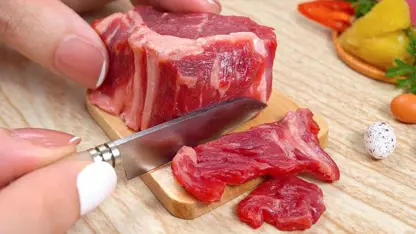 ترفند آشپزی مینیاتوری - آموزش طرز تهیه گوشت گاو