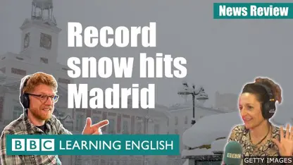 آموزش زبان انگلیسی با اخبار با موضوع - طوفان برفی در اسپانیا