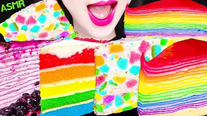 فود اسمر جین - کیک کرپ رنگی و کیک موس
