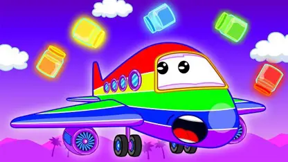 کارتون خانواده شیر این داستان - هواپیمای رنگین کمان