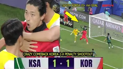 خلاصه بازی عربستان و کره جنوبی 1-1 در یکنگاه