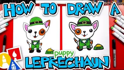 آموزش نقاشی به کودکان "توله سگ بامزه" در چند دقیقه