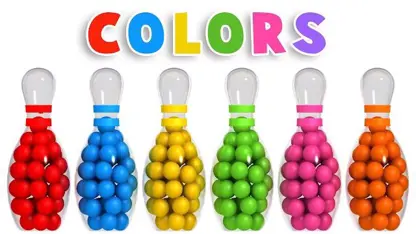 آموزش رنگ ها به کودکان - بولینگ سه بعدی