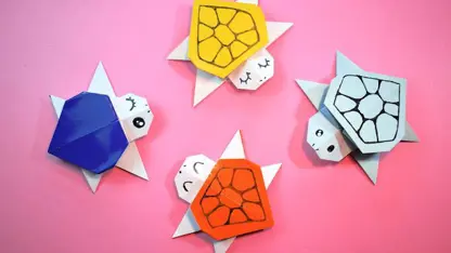 آموزش اوریگامی ساخت لاک پشت برای کودکان